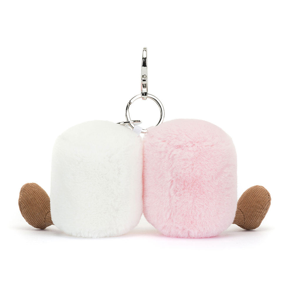 Jellycat bag charm | Amuseables pair of marshmallows
