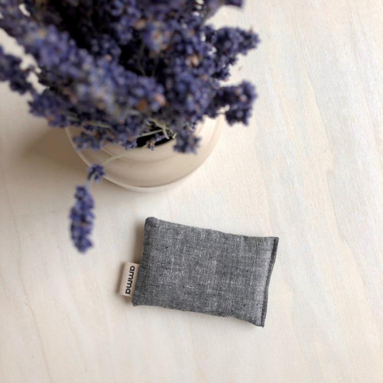 Pochette de lavande | Chanvre et coton bio gris