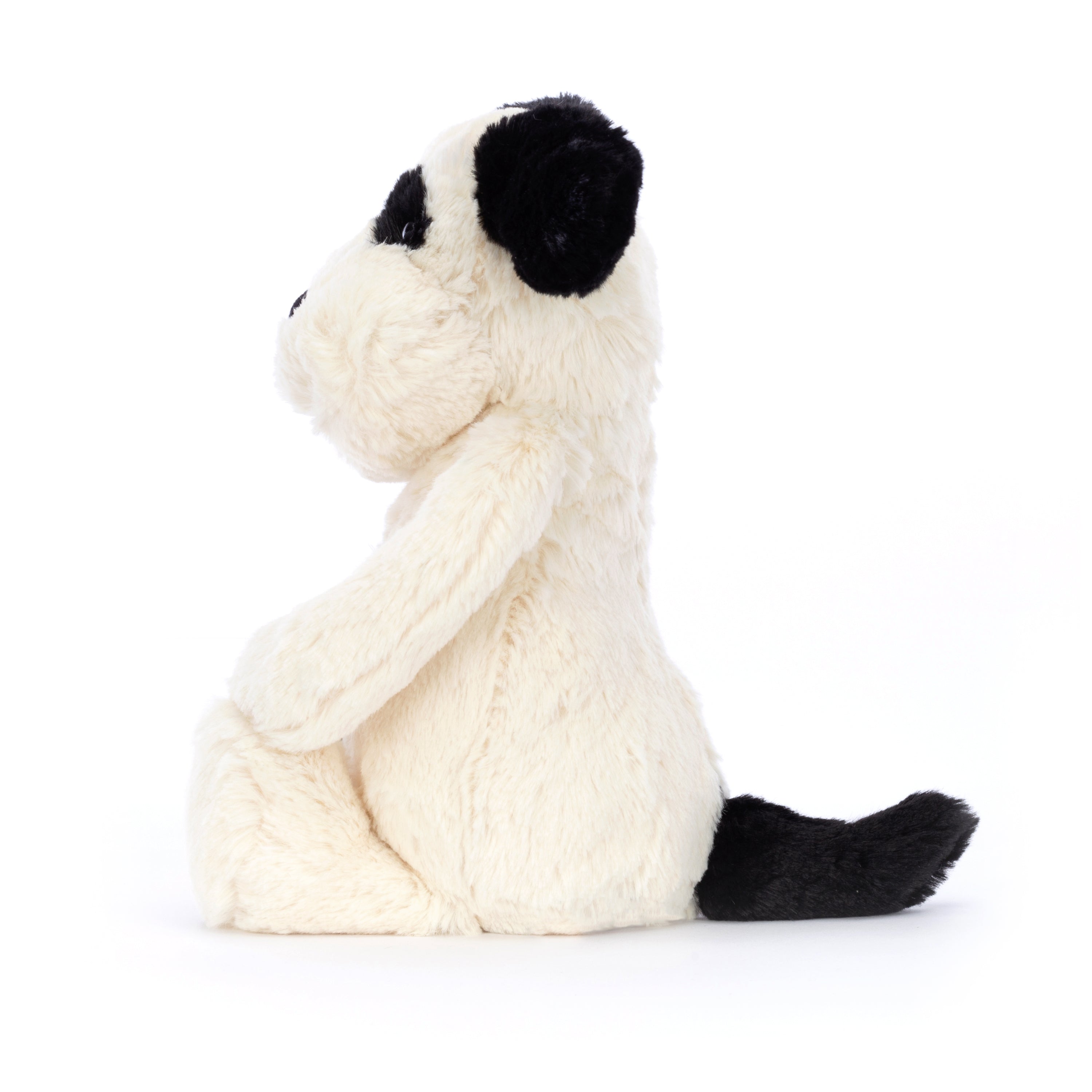 Peluche | Chiot bashful noir & crème | Moyen