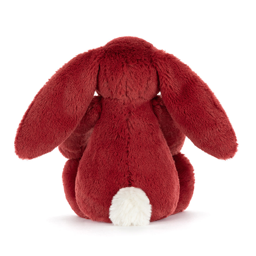 Peluche Jellycat | Lapin bashful rouge Groseille | Petit