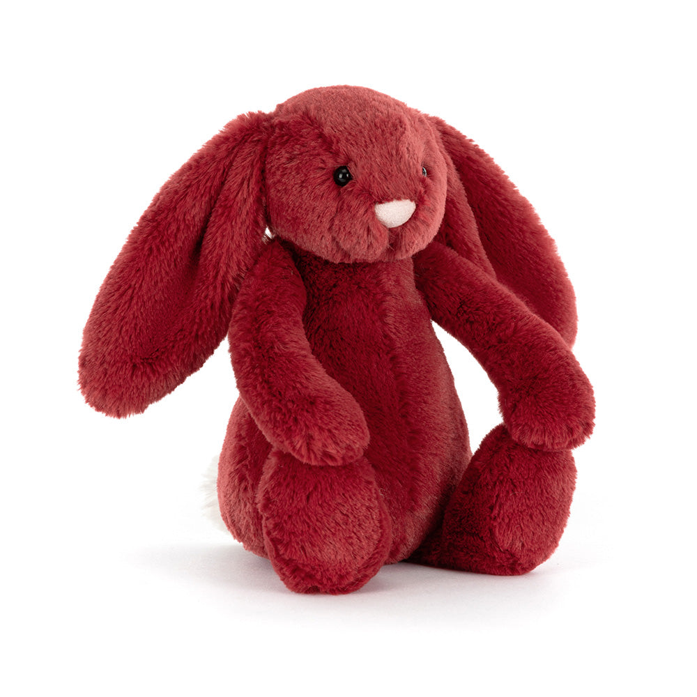 Peluche Jellycat | Lapin bashful rouge Groseille | Petit