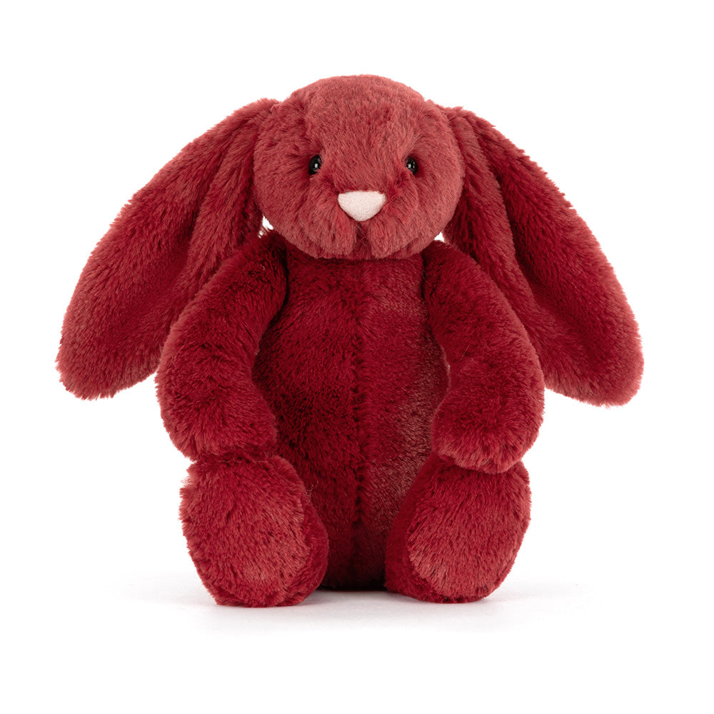 Peluche Jellycat | Lapin bashful rouge Groseille | Petit