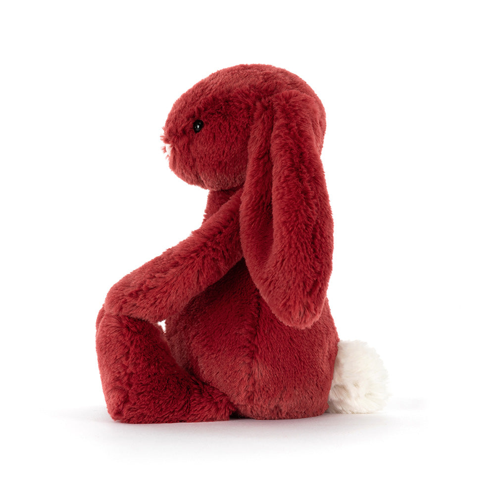 Peluche Jellycat | Lapin bashful rouge Groseille | Petit