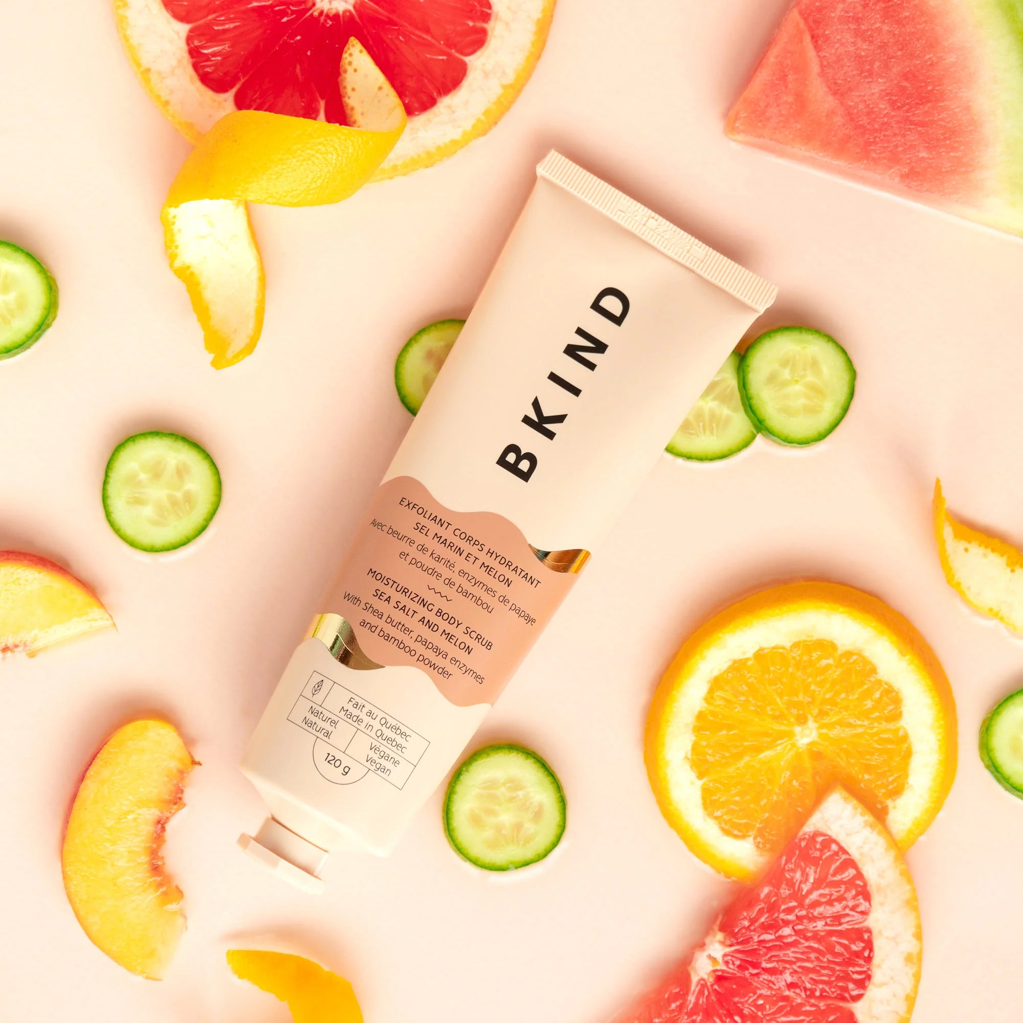 Exfoliant pour le corps | Sel marin et melon
