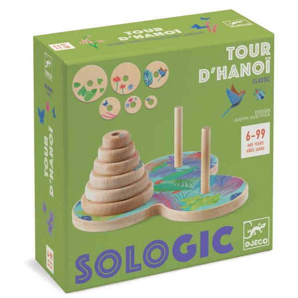 Jeu de logique | Sologic | Tour d'Hanoï