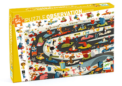 Puzzle observation | Rally automobile | 54 pièces