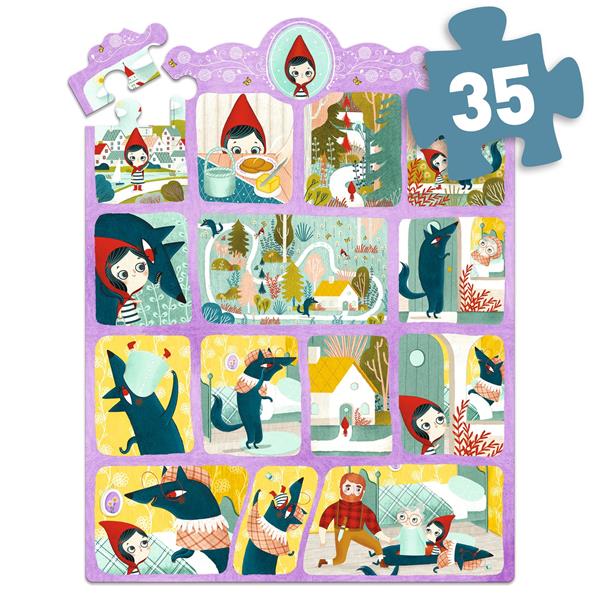 Puzzle histoire | Le petit chaperon rouge | 35 pcs