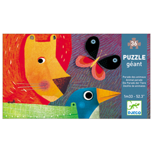 Puzzle géant | Parade des animaux | 36 pièces