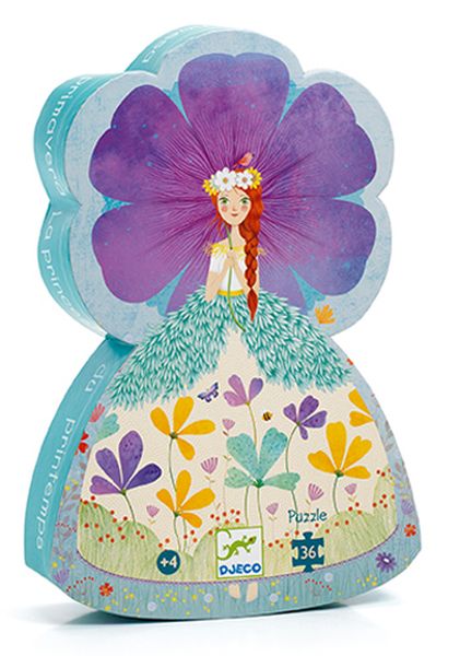 Puzzle silhouette | Princesse du printemps | 36 pièces