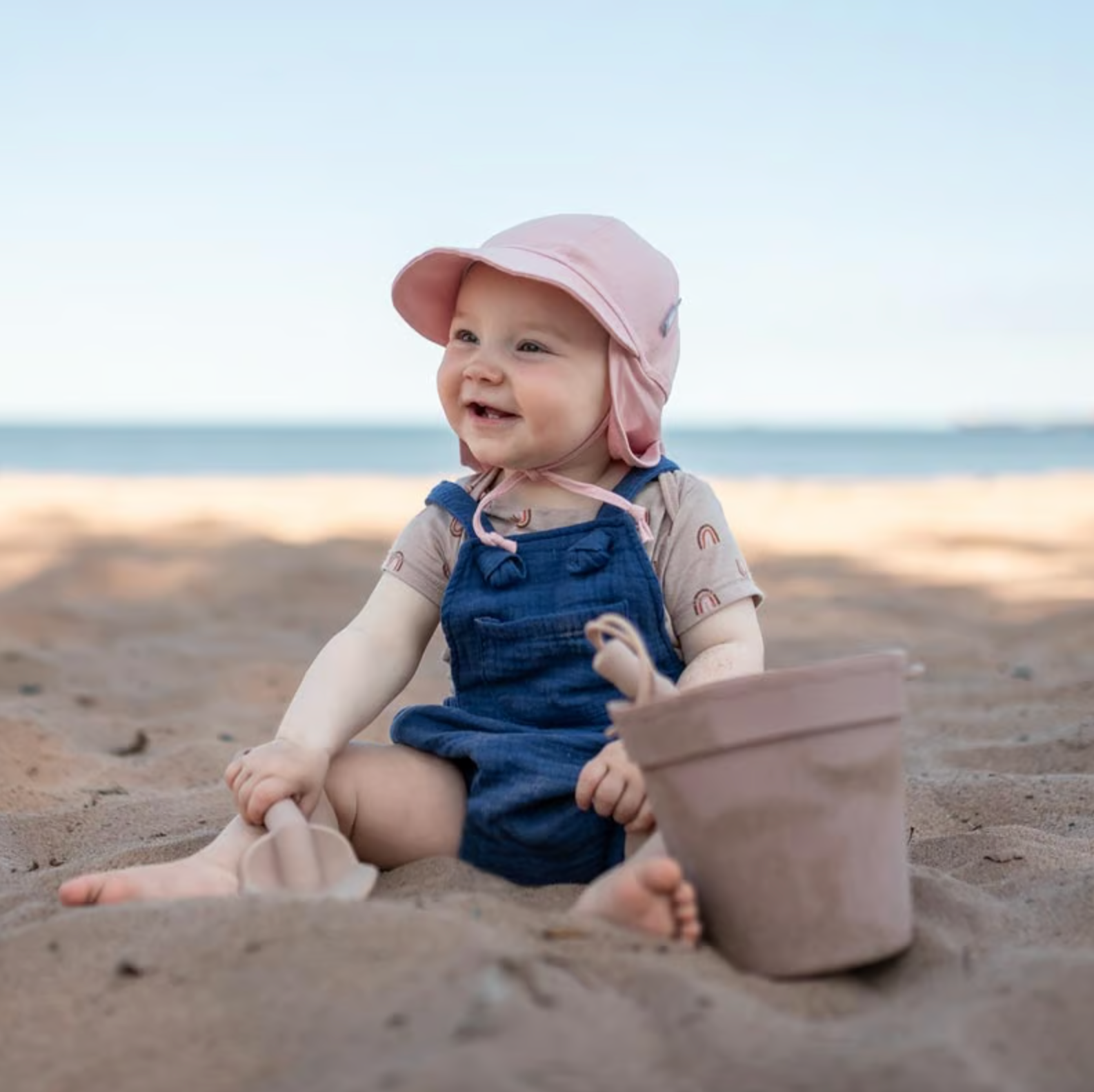 Chapeau bonnet UPF 50+ | Rose Quartz