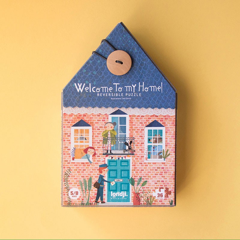 Puzzle réversible | Bienvenue chez moi