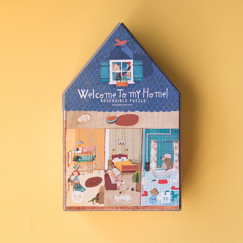 Puzzle réversible | Bienvenue chez moi