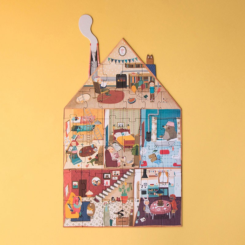 Puzzle réversible | Bienvenue chez moi