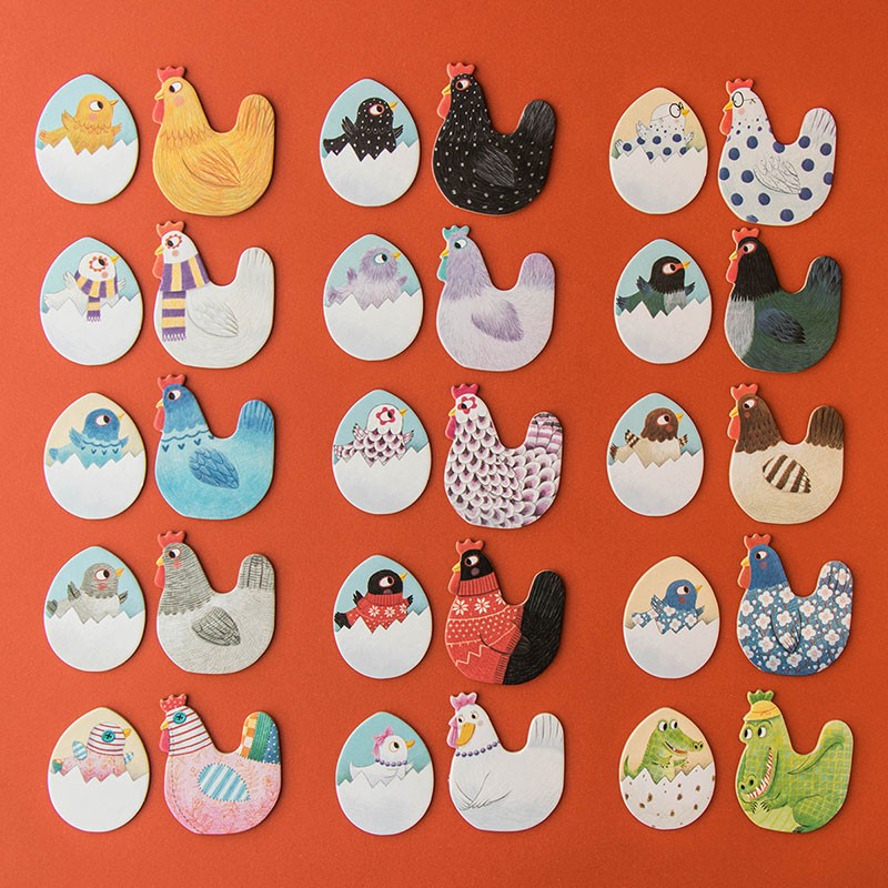Jeu de mémoire | Poulets & poussins