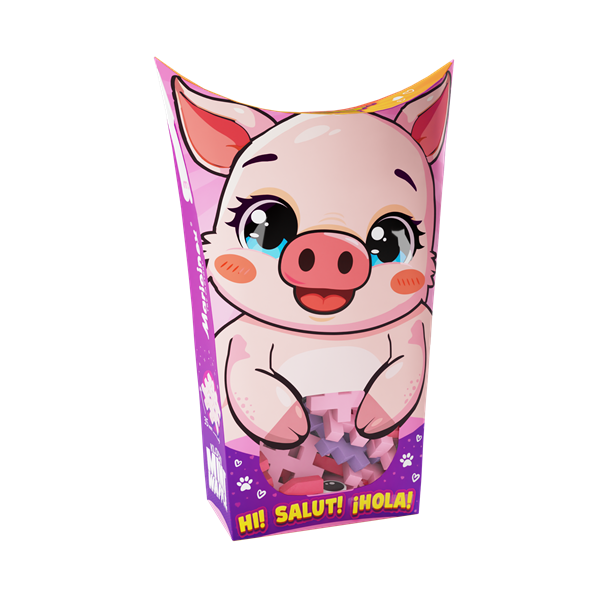 Collectible Mini Waffles | Pocket Animals: Pig | 25 pcs