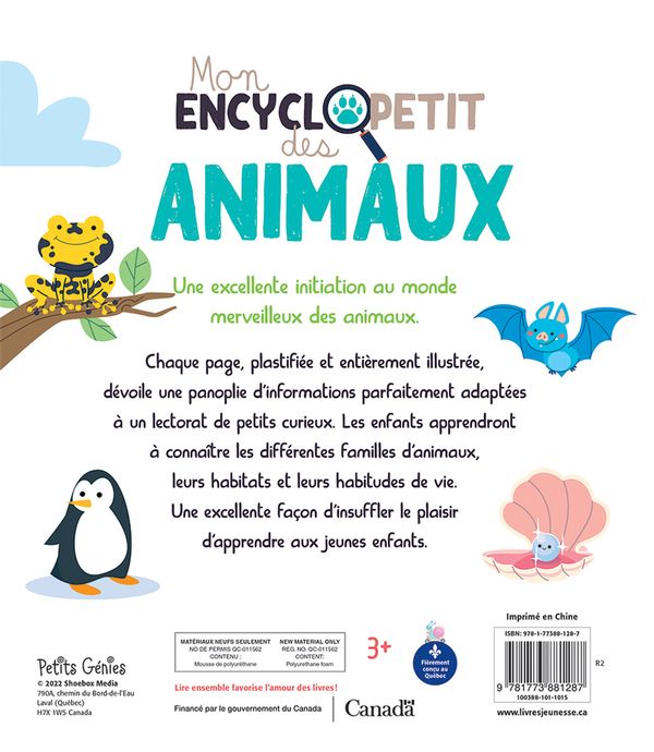 Livre | Mon encyclopetit des animaux