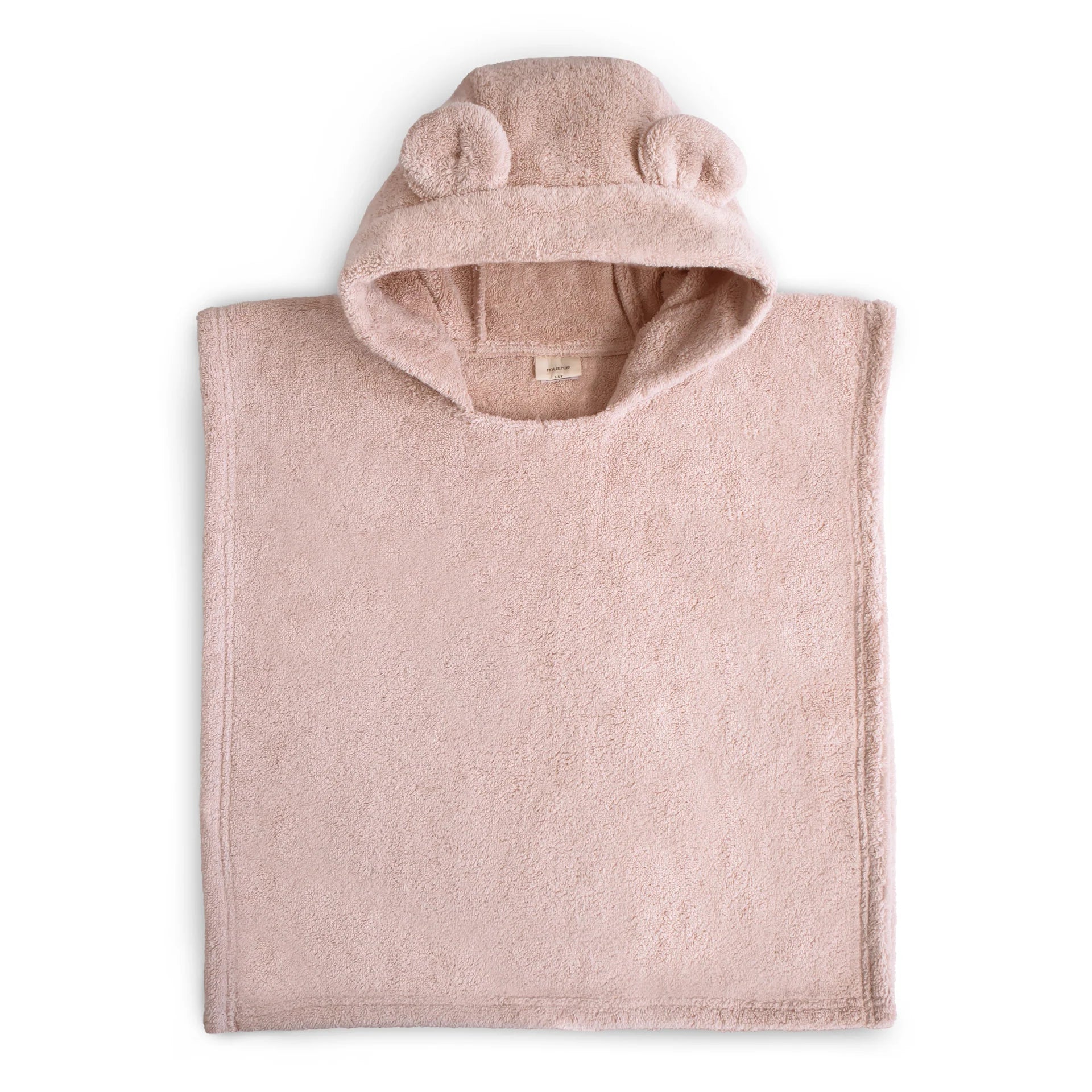 Bear poncho towel | Blush