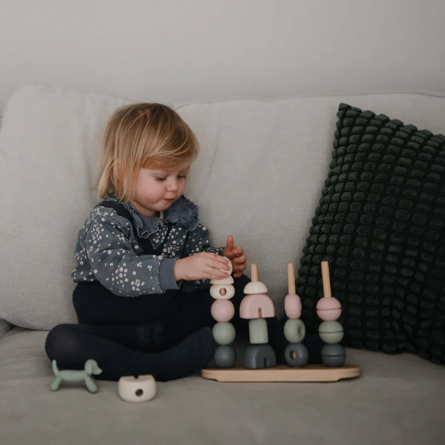 Stacking toy | Wooden multi shape stacker