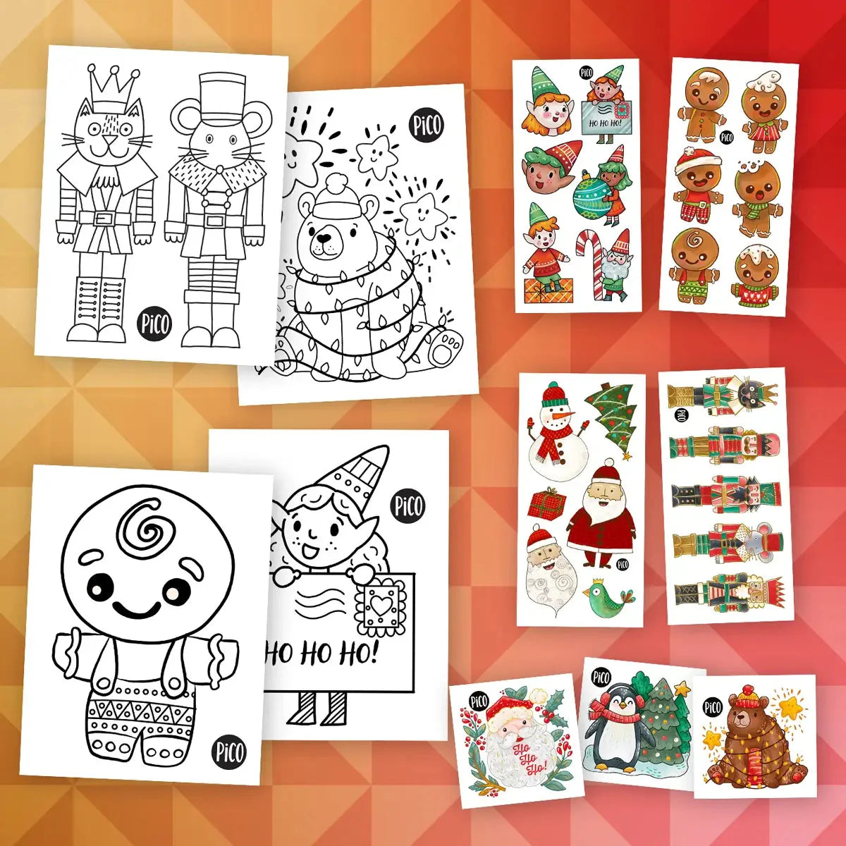 Ensemble surprise | Coloriages & tatous temporaires | Fêtes