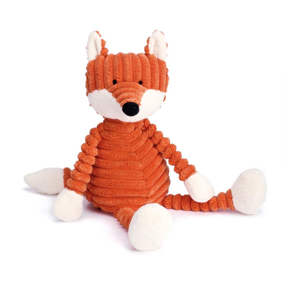 Peluche | Renard en velours côtelé rouge