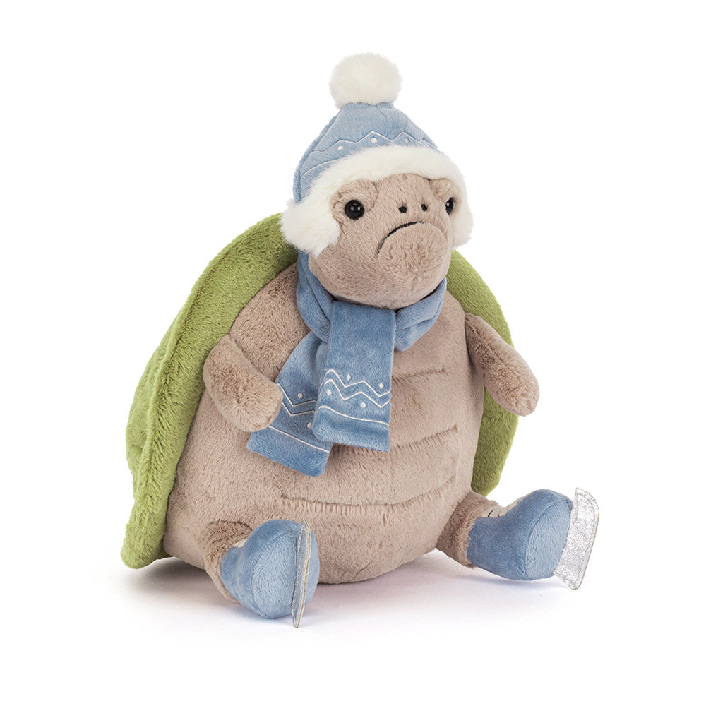 Peluche Jellycat | Timmy la tortue en patins à glace