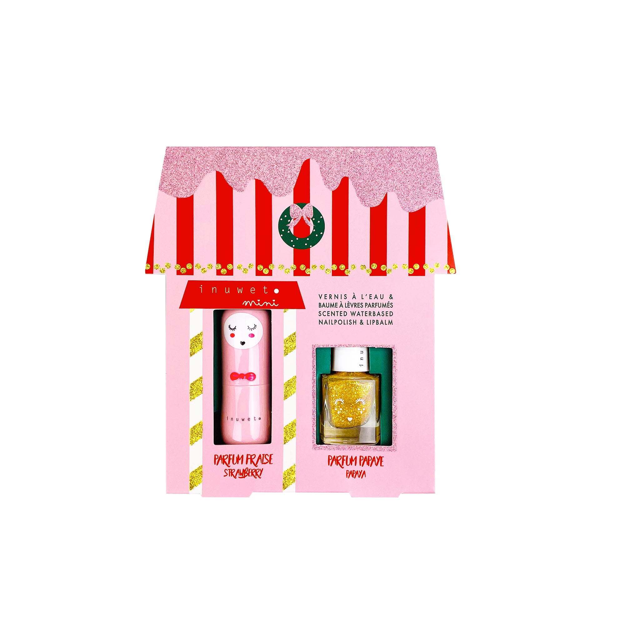 coffret beauté enfant vegan veris or et baume a la fraise