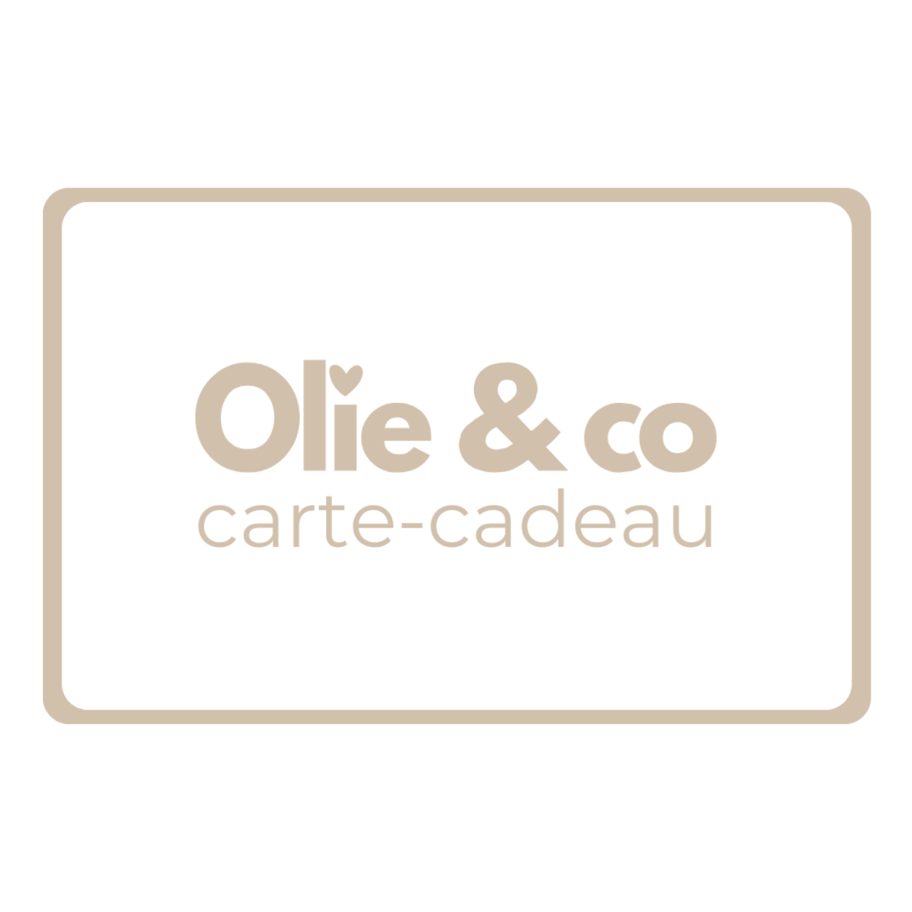 Carte Cadeau | Olie & co