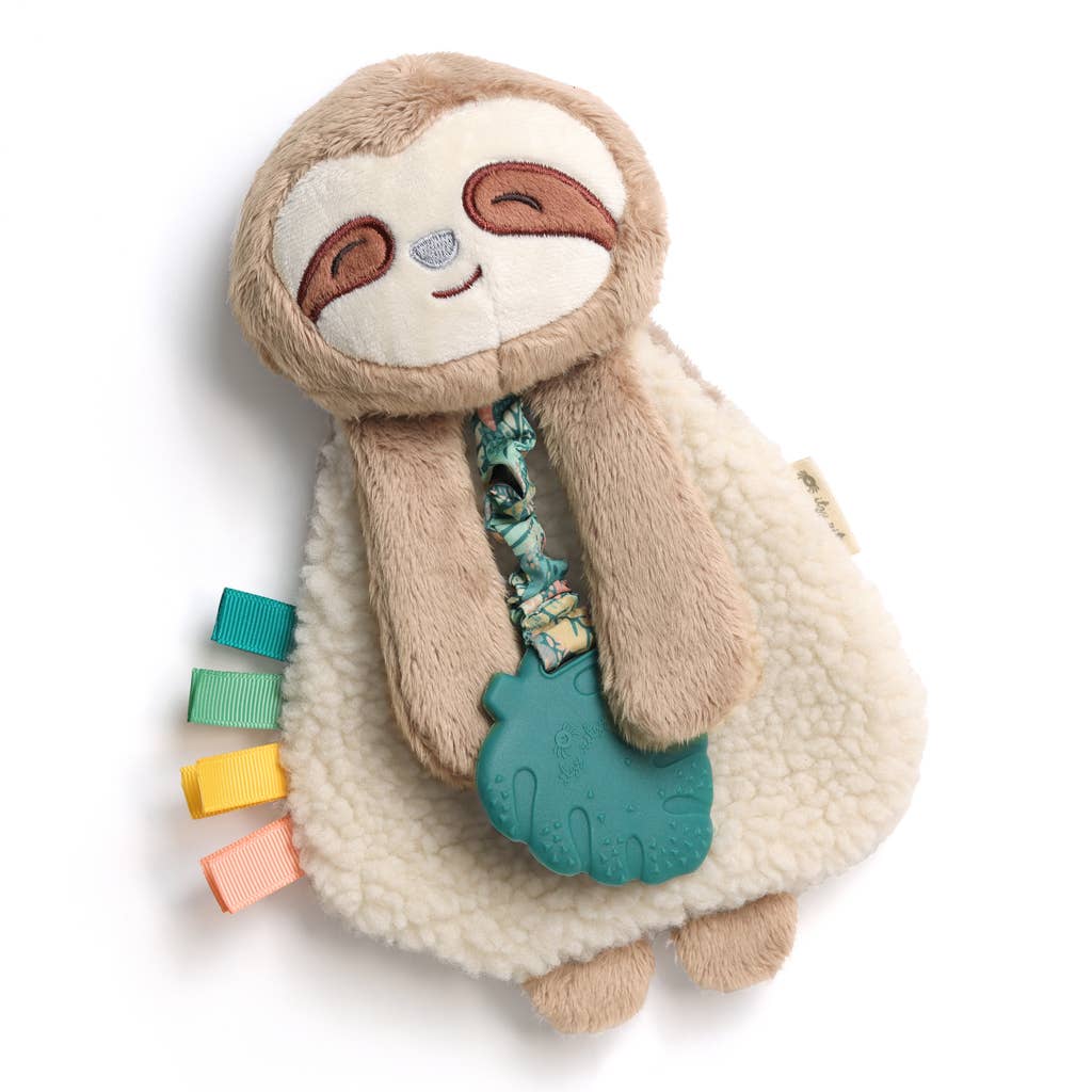 Peluche avec jouet de dentition | Itzy Friends Lovey™ Théo l'Ours