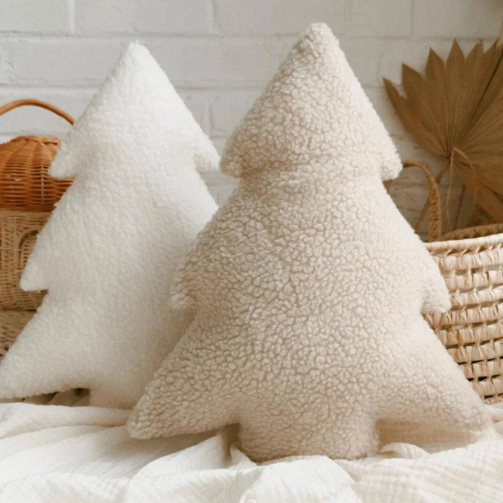 Coussin arbre de Noël | Sherpa | Couleur variées