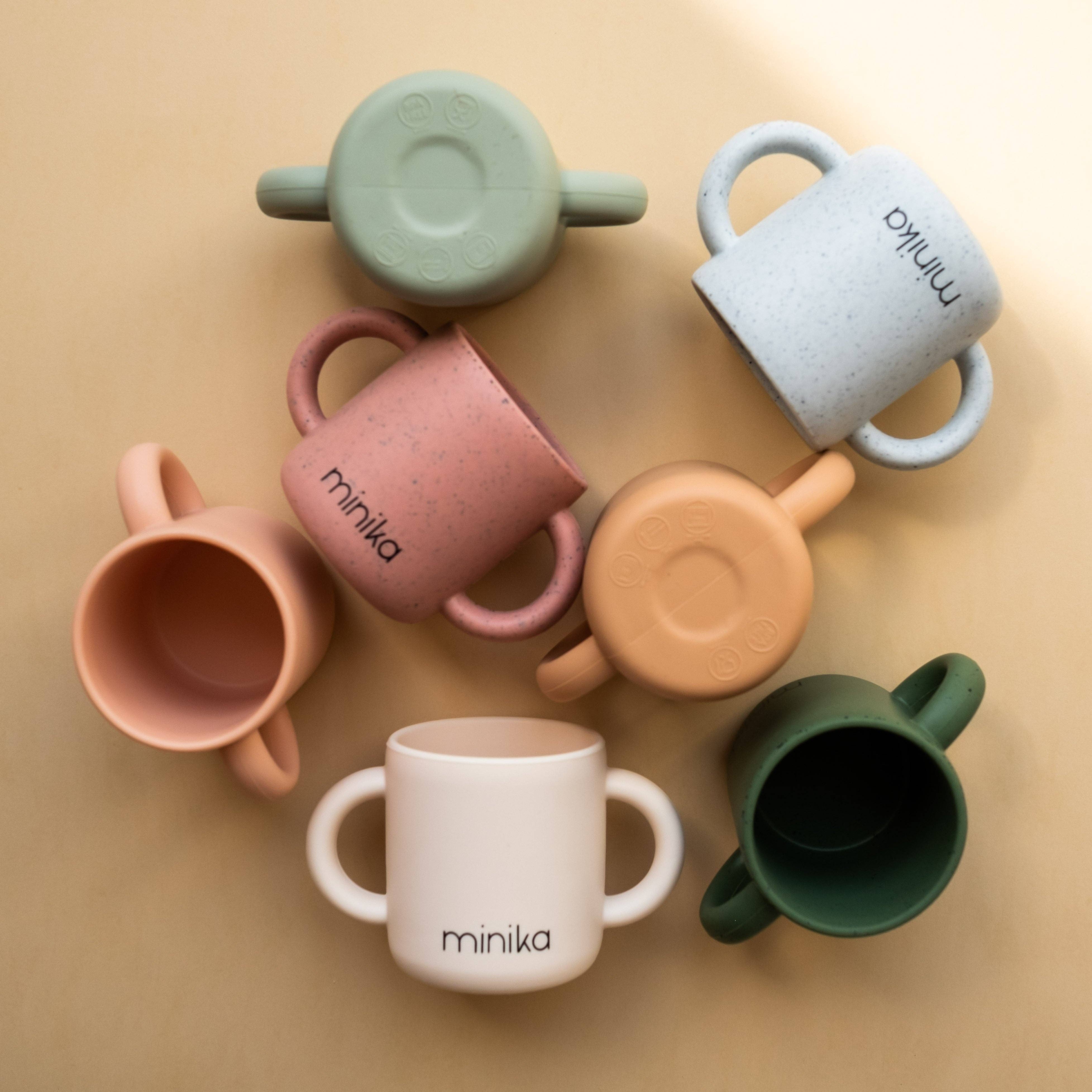 Tasse d'apprentissage avec poignées | Bleu acier