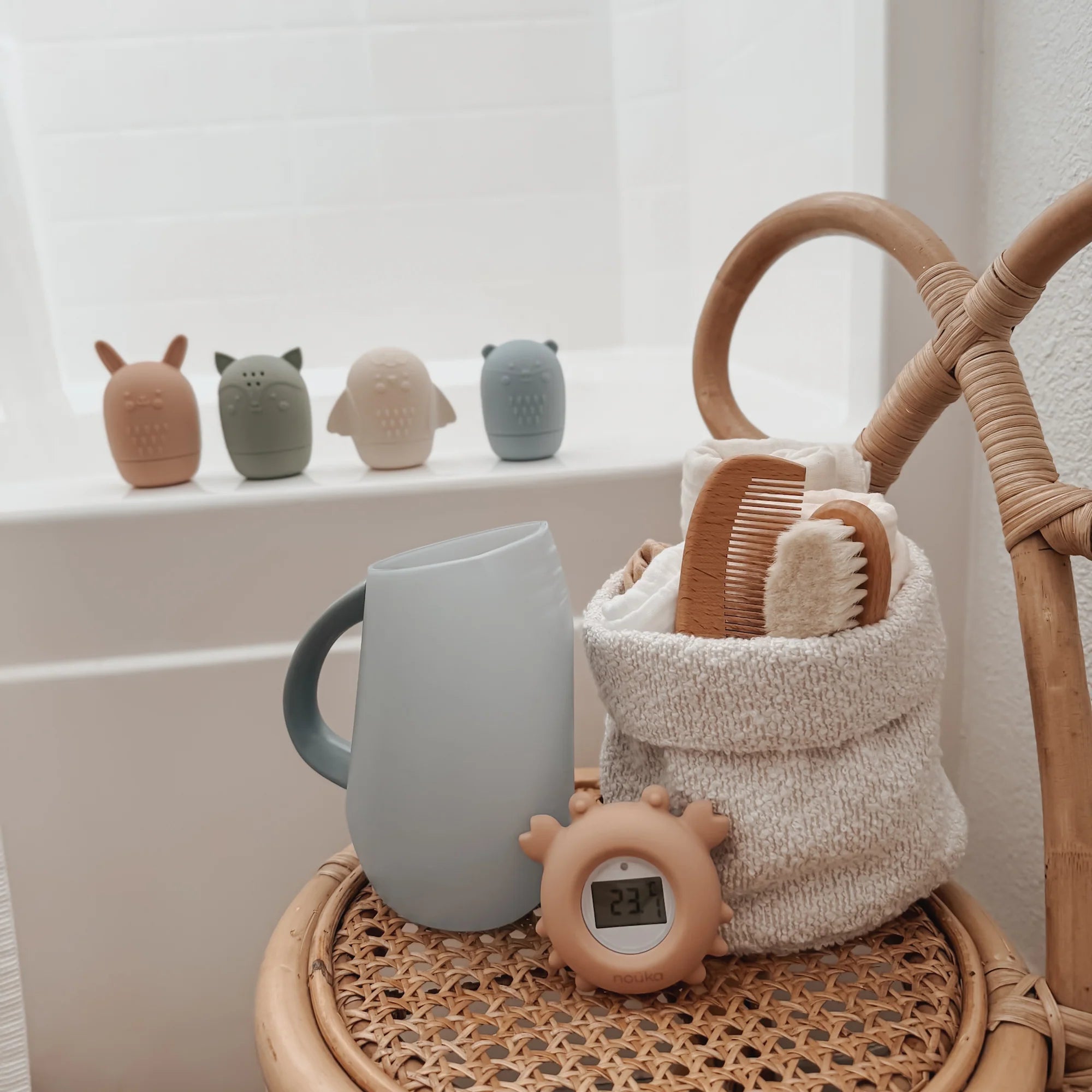 Bath Thermometer | Crab soft blush