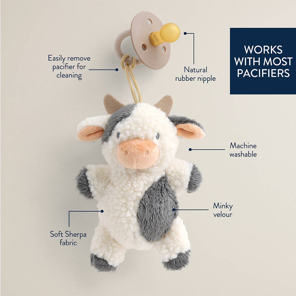 Suce Bitzy Pal en caoutchouc naturel & attache-suce | vache