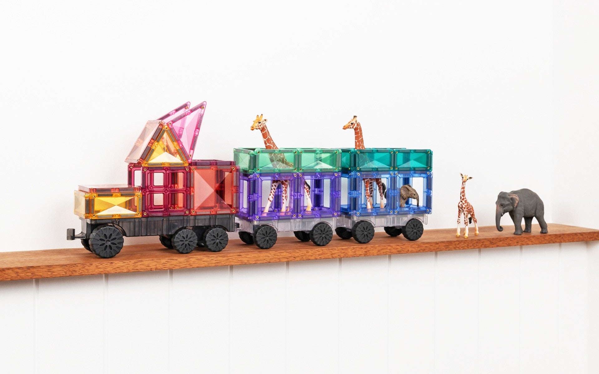 Tuiles magnétiques Connetix | Pastel transport pack | 50 pc