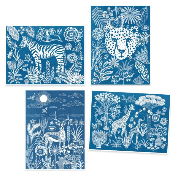 Cyanotype | Night-time in the Savannah