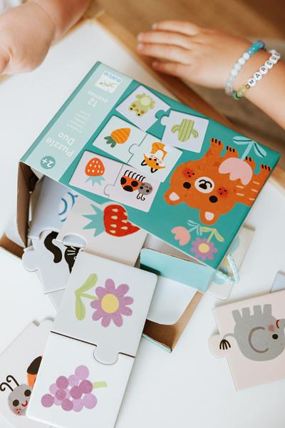 Set of 12 Duo Puzzles | Colors