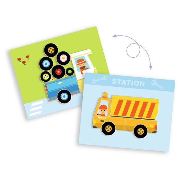 Jeu magnétique éducatif | Inzebox Véhicules