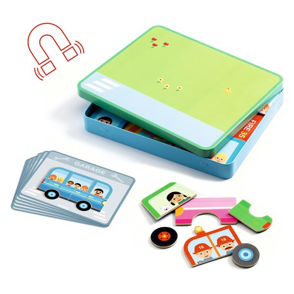 Jeu magnétique éducatif | Inzebox Véhicules