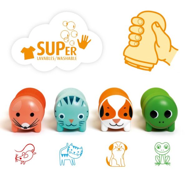 Tampons pour les petits | Animaux du jardin