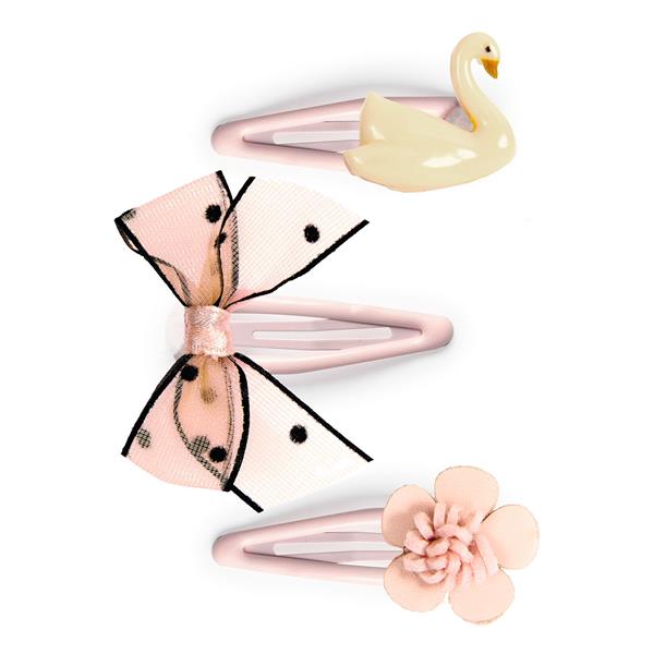 Trio of kids hair clips | Violet