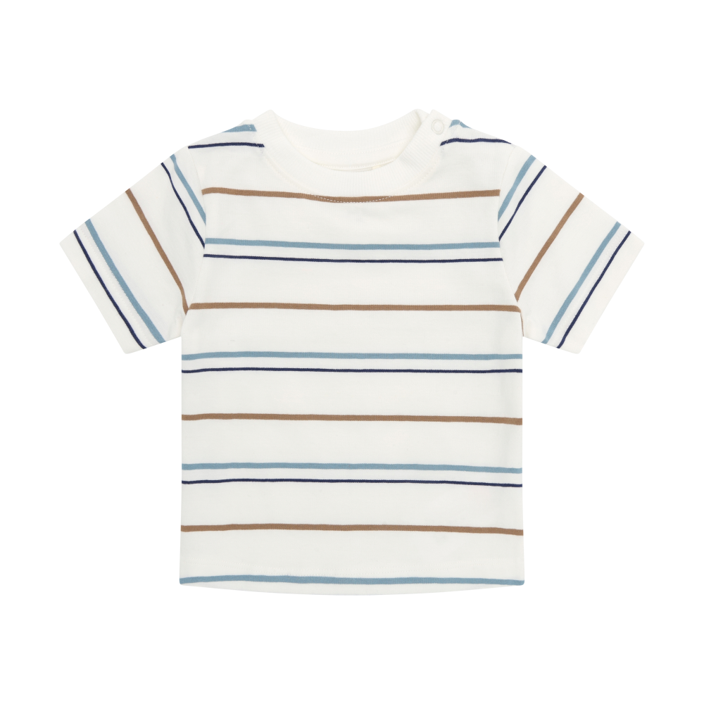 T-shirt en coton | Blanc à rayures