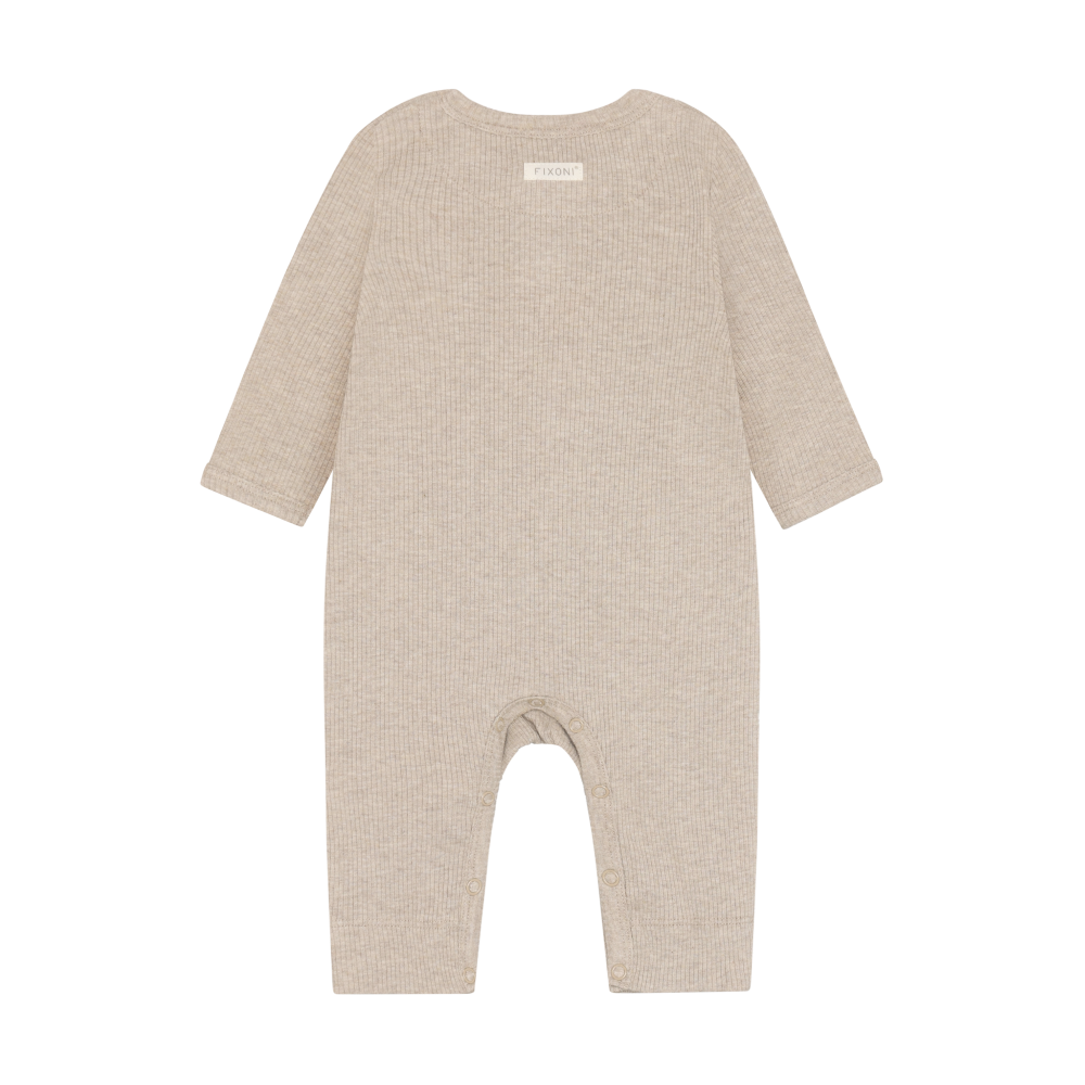 Barboteuse en coton organique | Beige