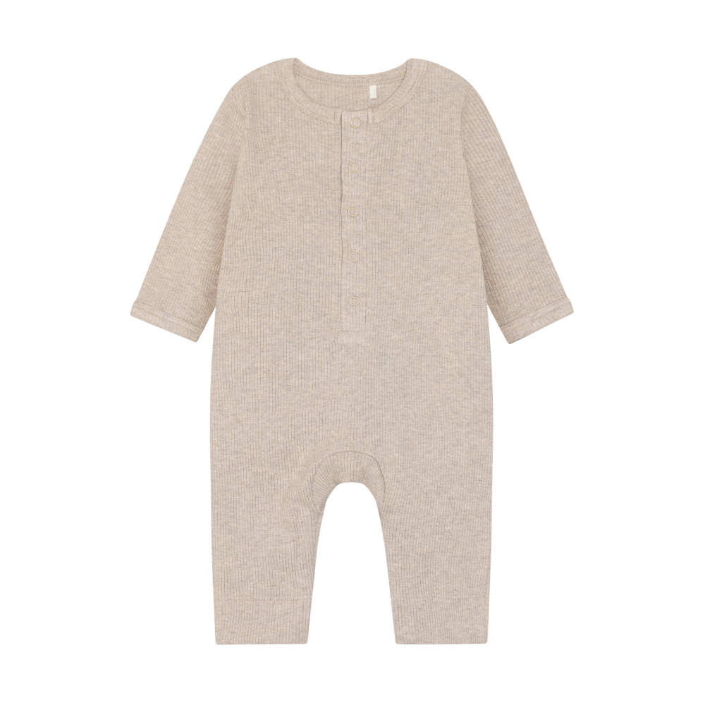 Barboteuse en coton organique | Beige