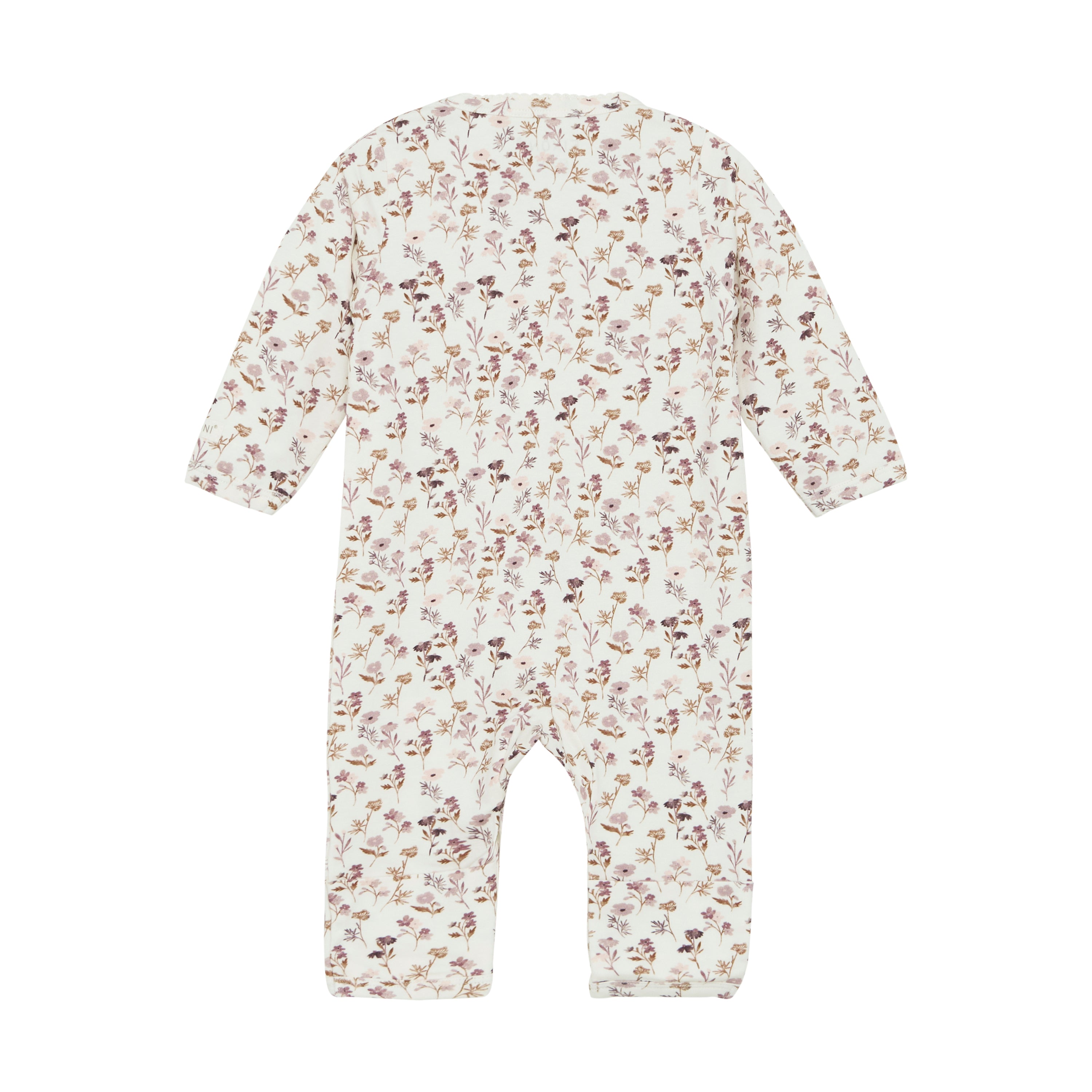 Barboteuse Tencel Fleurs d’automne Fixoni – douce, respirante et fluide avec imprimé floral automnal, Olie & co