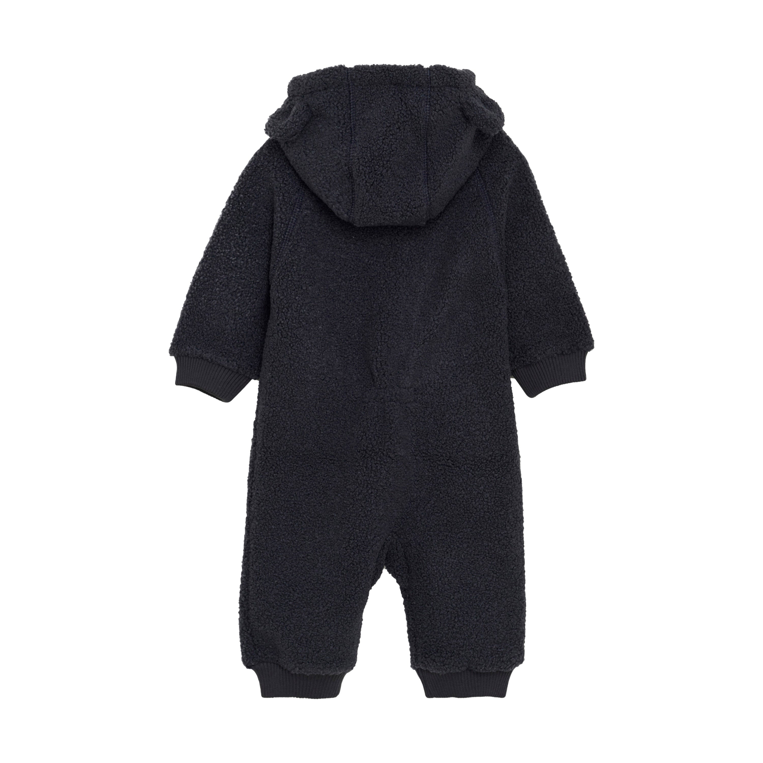 Fixoni Teddy Outerwear Suit Navy Blue – soft and cozy with bear ears hood, Olie & co