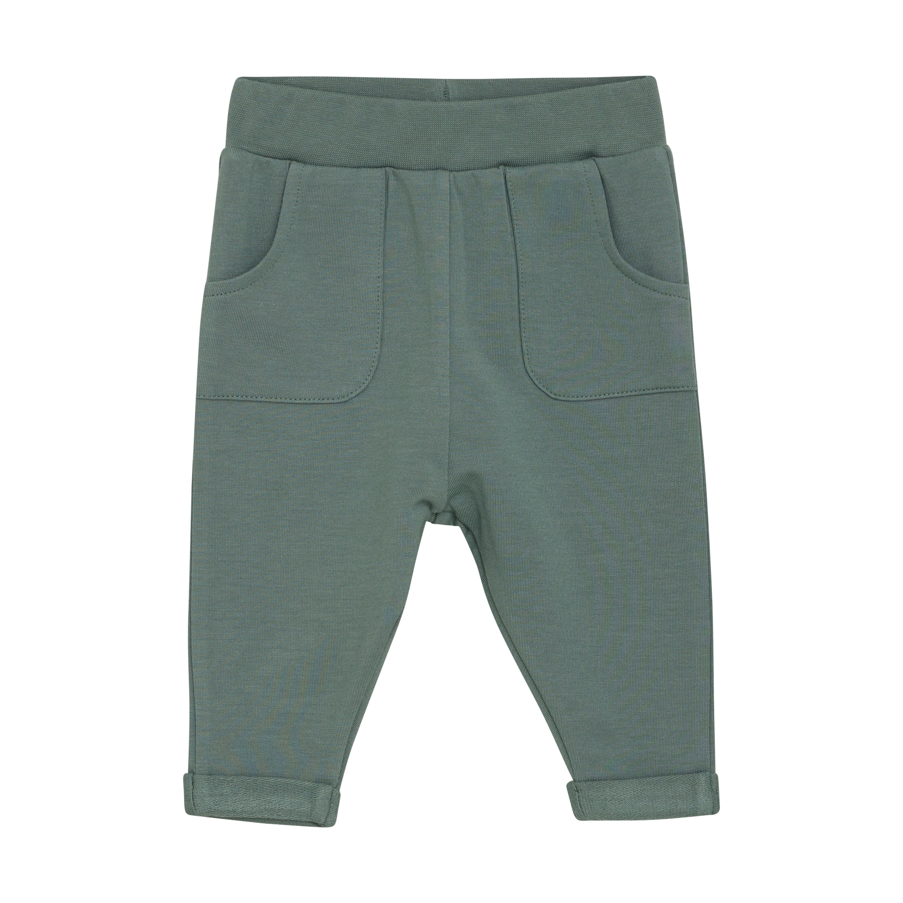 Pantalon sweat vert Fixoni – doux, extensible et certifié OEKO-TEX®, avec poches et taille élastique, Olie & co