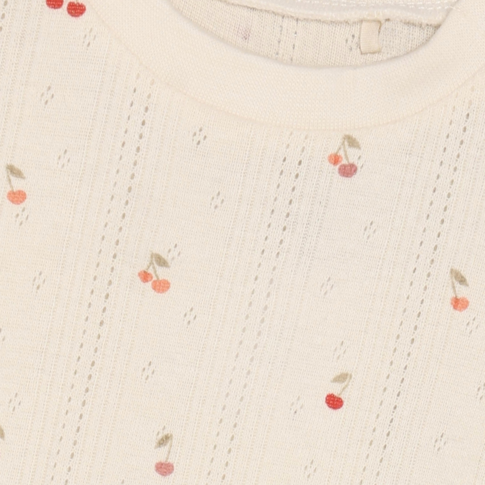 T-shirt en pointelle | Cerise