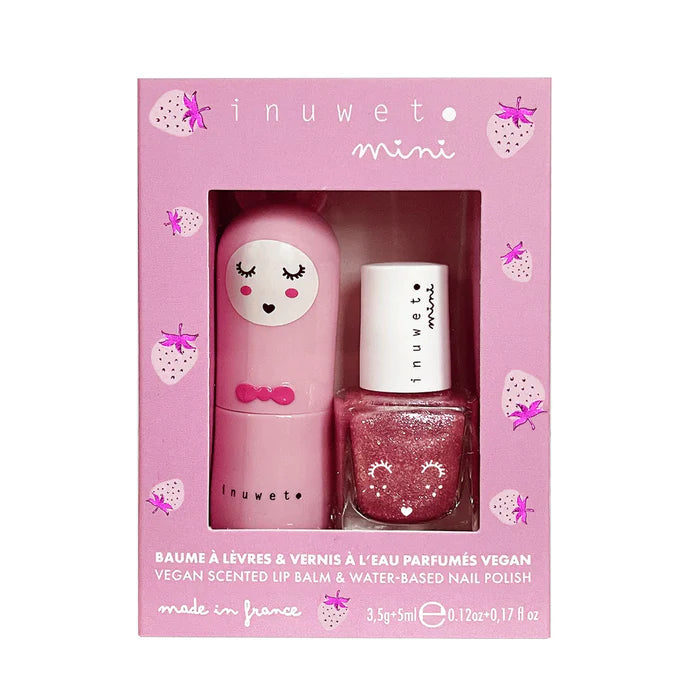 Kids Duo Lip Balm & Nail Polish | Strawberry