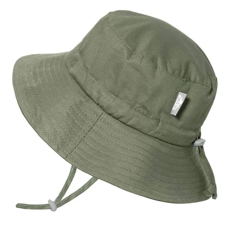 Chapeau de soleil Bob en coton | Vert armée