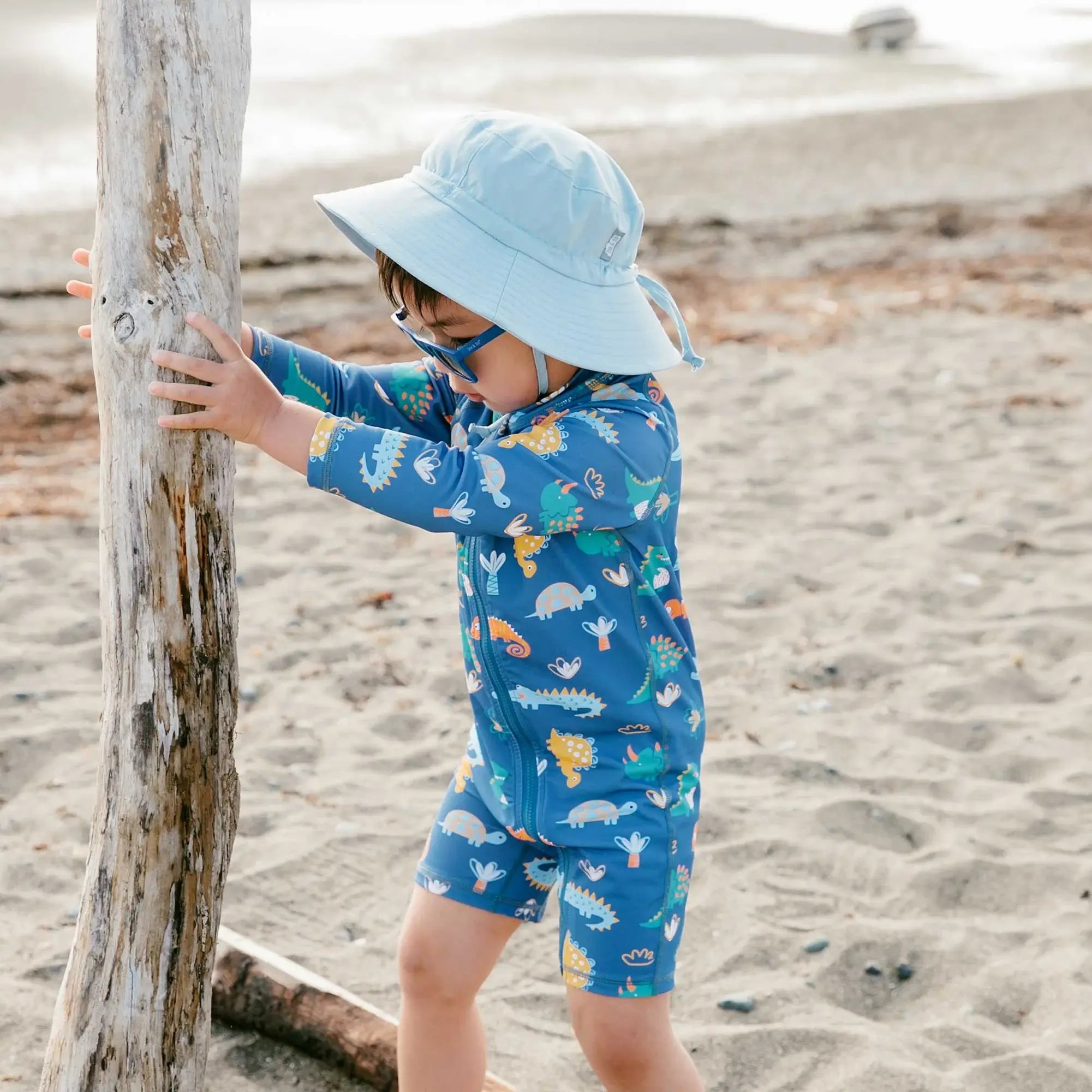 Chapeau de soleil Bob en coton | Bleu pâle