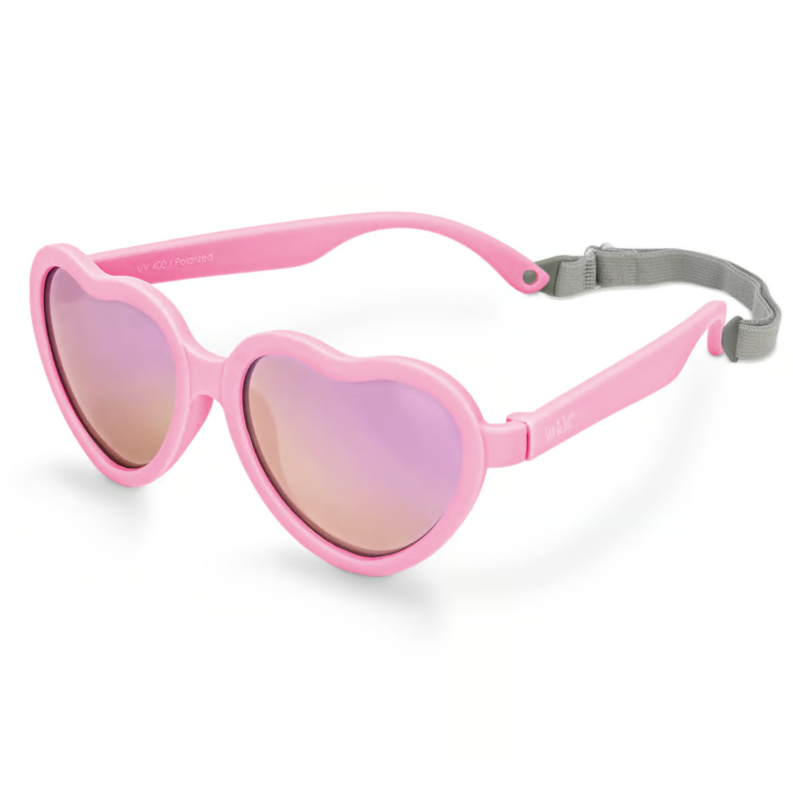 Lunettes de soleil polarisées coeur pour enfants | Rose pêche